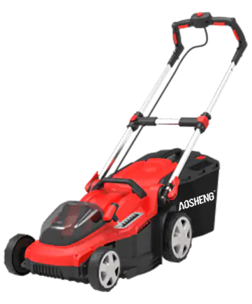 What are the safety precautions when using a lithium battery lawn mower?